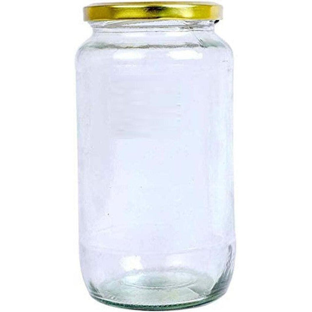 Compact Somil Glass Jar for Kitchen Pantry Essentials | 1000 ML | 4 x 4 inches