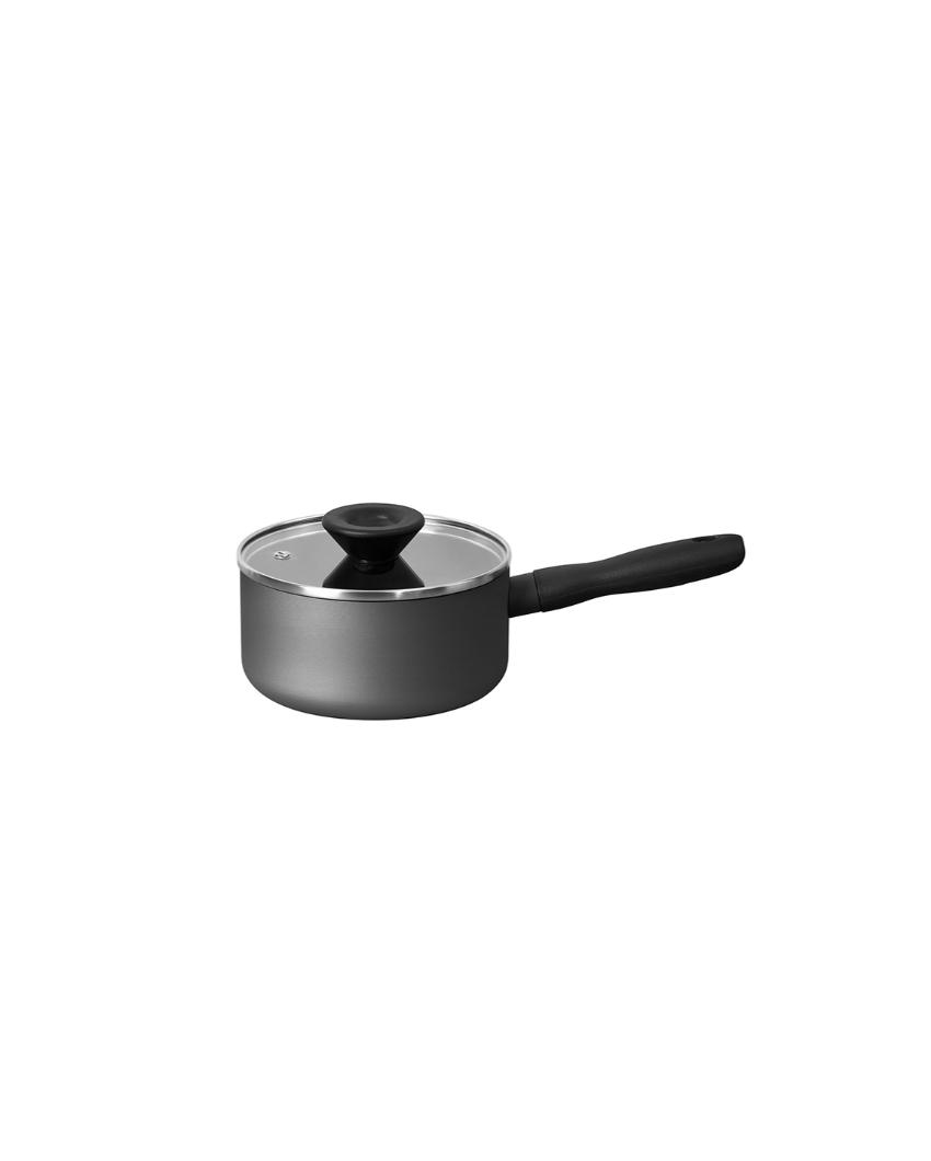 Functional Bauhaus Nonstick Saucepan with Lid | 5 x 3 x 2 Inches