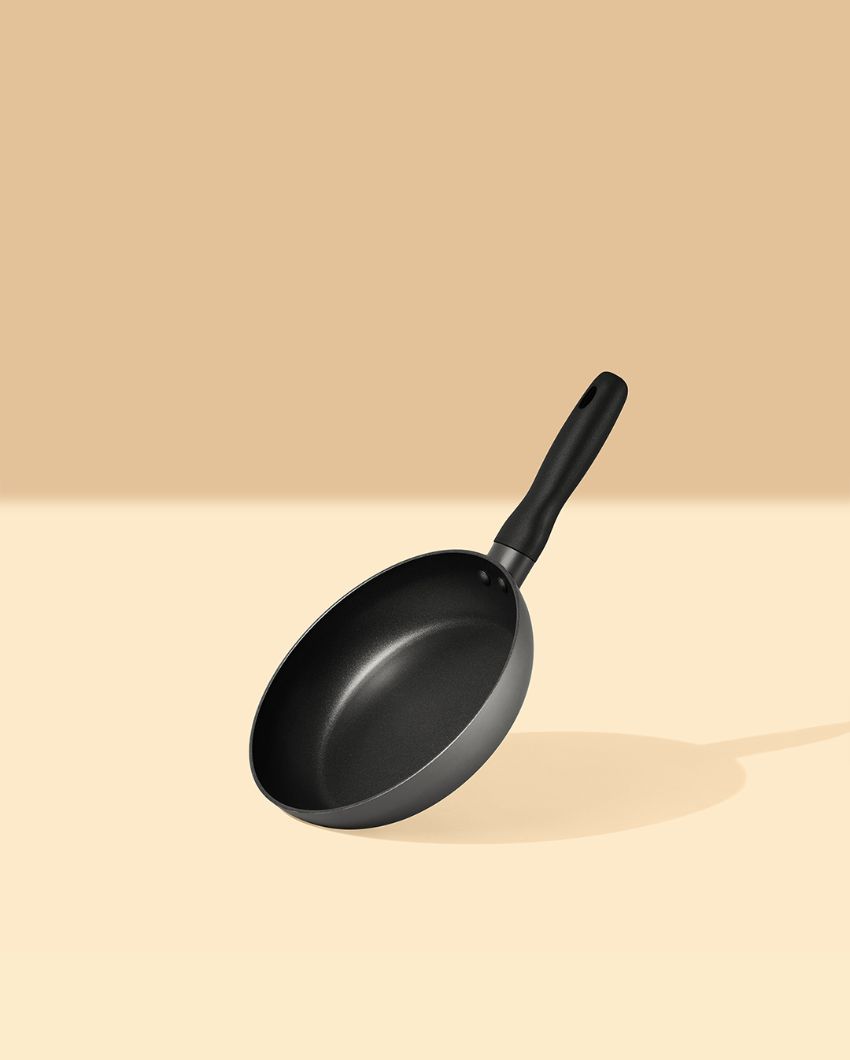 Modern Bauhaus Nonstick Open Frypan | 14 x 9 x 8 Inches