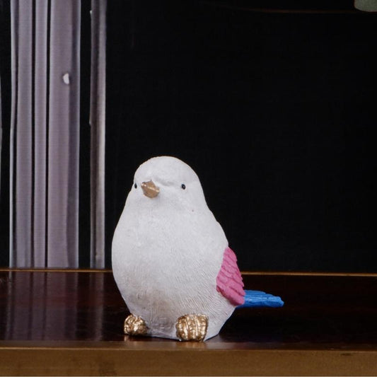 Chirping Harmony Pastel Bird Showpiece