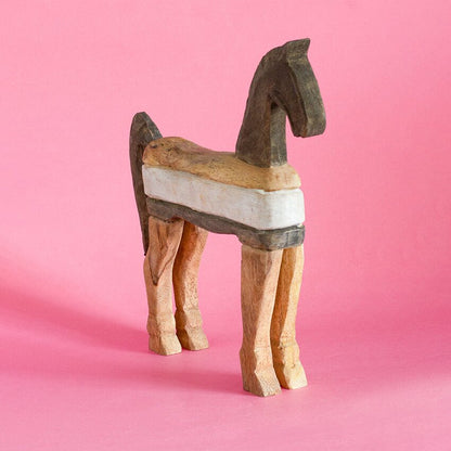 Gallop Design Wooden Decorative Showpiece | 13 x 2 x 12 inches