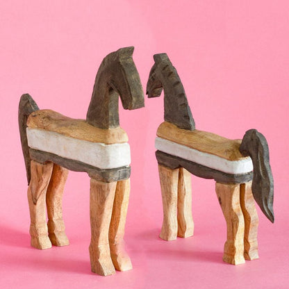 Gallop Design Wooden Decorative Showpiece | 13 x 2 x 12 inches