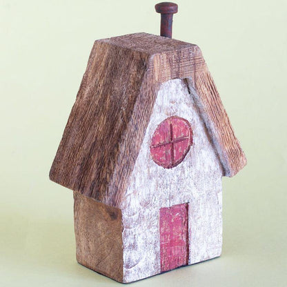 Tiny Homes Wooden Multicolor Paperweight Showpiece | 11 x 2 x 10 inches