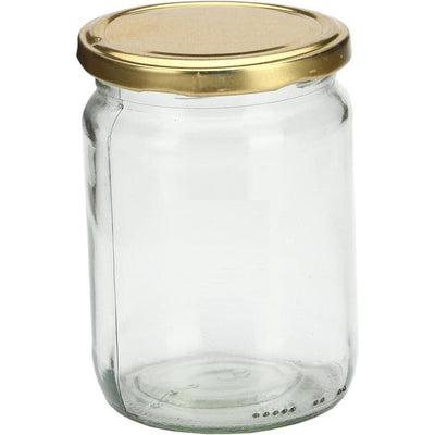 Clear Somil Glass Jar for Kitchen Storage Solutions | 500 ML | 4 x 4 inches