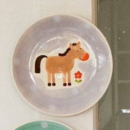 Majestic Horse Printed Multicolor Decorative Wall Plate | 8 inches