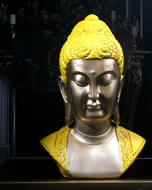 Enlightened Serenity Buddha's Polyresin Showpiece
