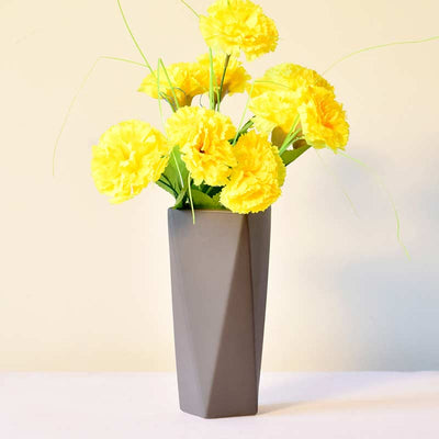 Geometric Vase Black