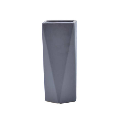 Geometric Vase Black