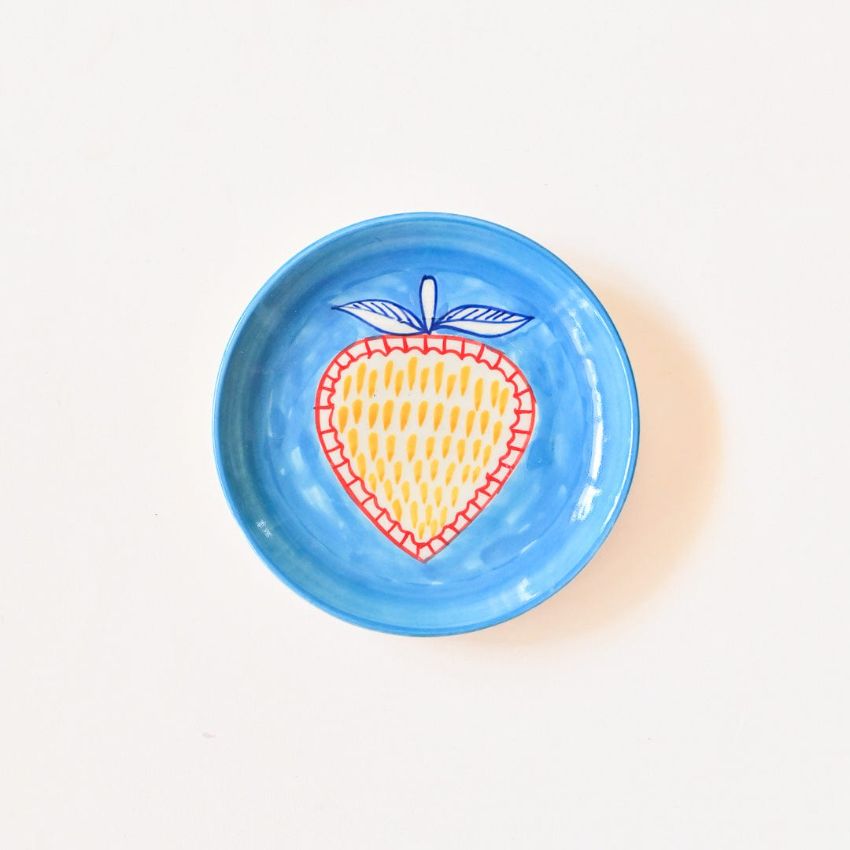 Fresh Fruit Salad Hand Painted Multicolor Decorative Wall Plate | Set of 3 | 6 inches