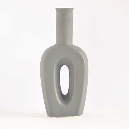 Hollow Linear Vase Black