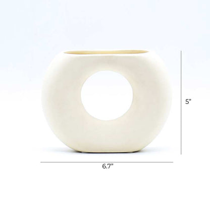 Donut Vase White
