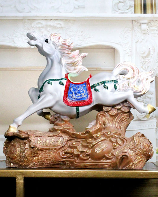 Feng Shui Prosperity Poly Resin Horse