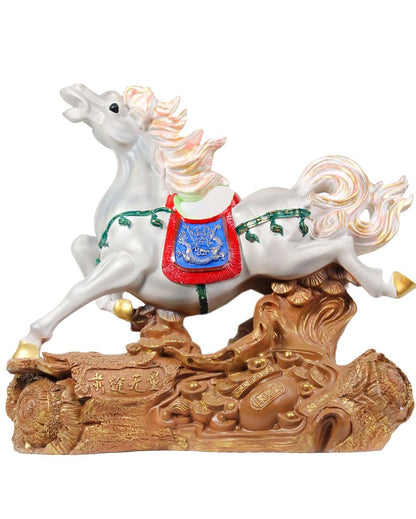 Feng Shui Prosperity Poly Resin Horse