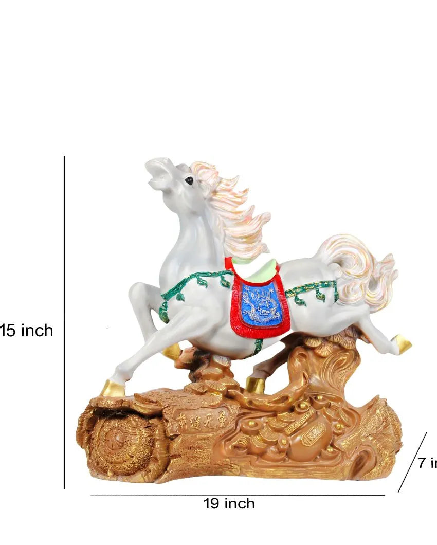 Feng Shui Prosperity Poly Resin Horse