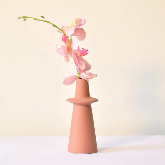Saturn Ring Neck Vase Pink