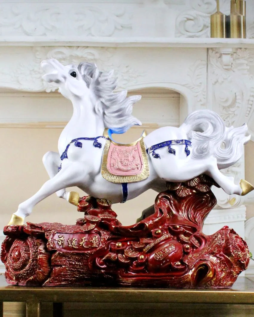 Feng Shui Prosperity Poly Resin Horse