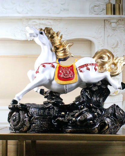 Feng Shui Prosperity Poly Resin Horse