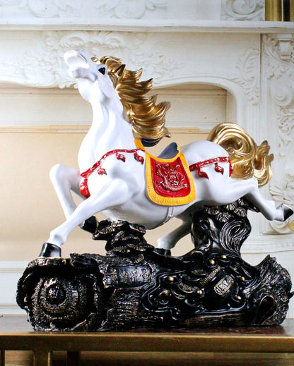 Feng Shui Prosperity Poly Resin Horse