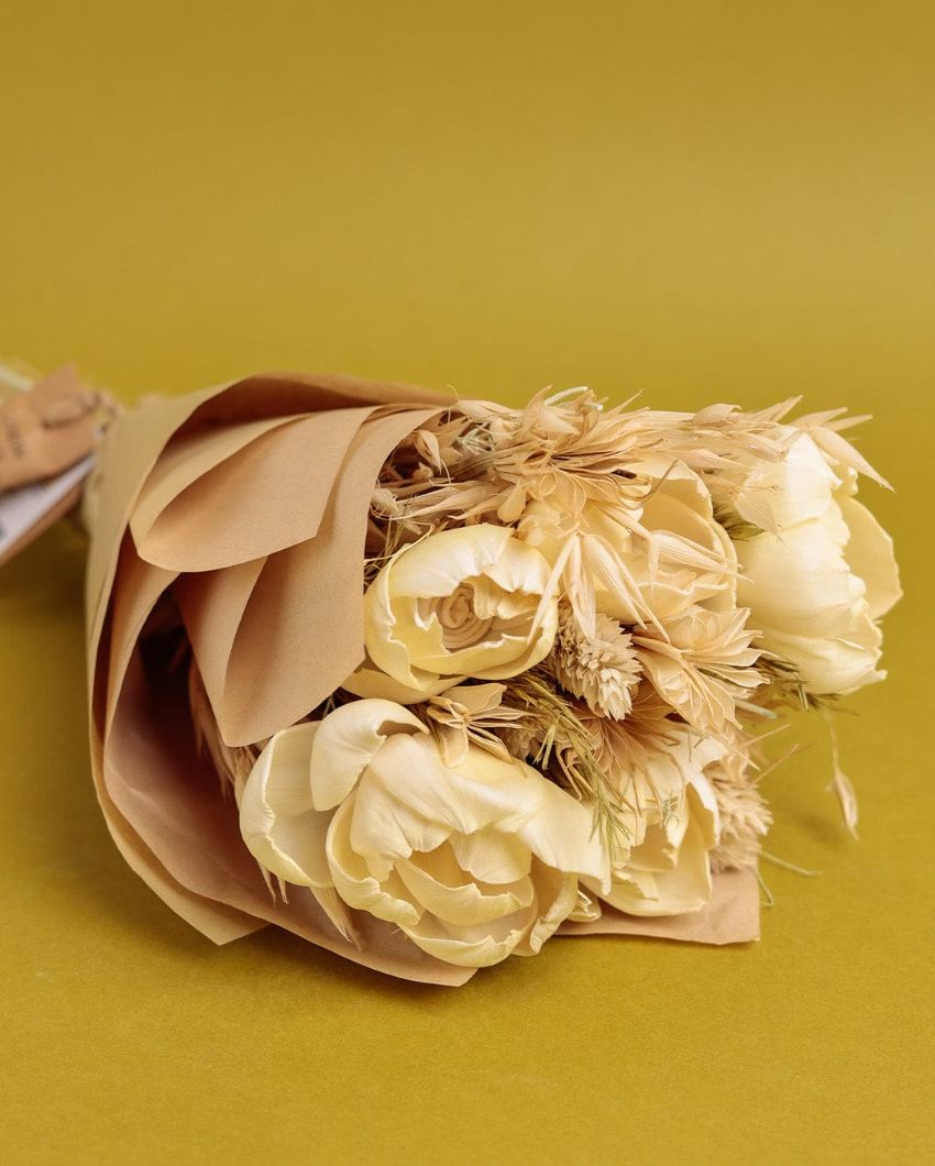 Timeless Natural Dried Flowers Bouquet | 3 x 11 inches