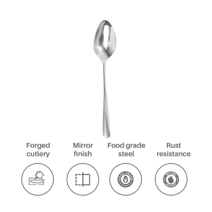 Culinex by thinKitchen Dora Tea Spoon Mirror Finish | Set of 6 | 6.5 inches