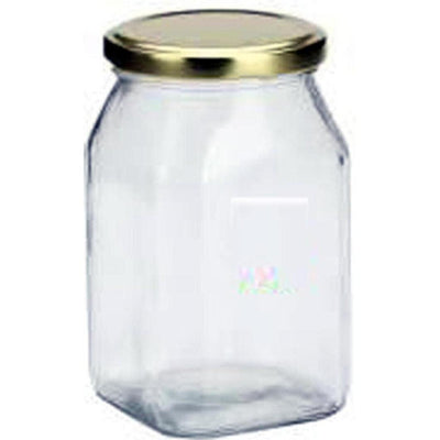 Clear Versatile Glass Cookie Jar for Kitchen and Home | 400 ML | 3 x 5 inches