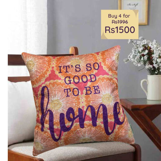 Good Home Velvet Cushion Cover | 16x16 Inches