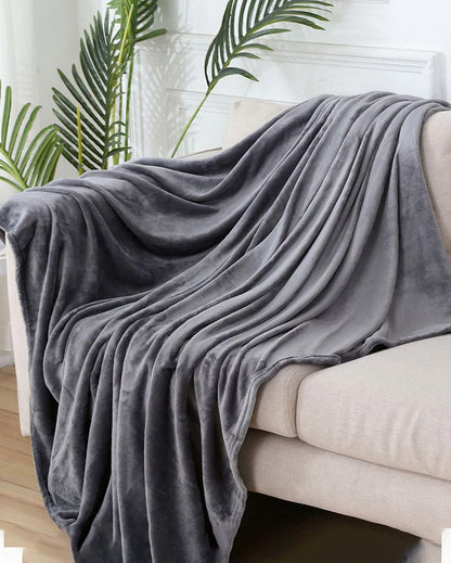 Elegance Sleek Cadet Grey Throw