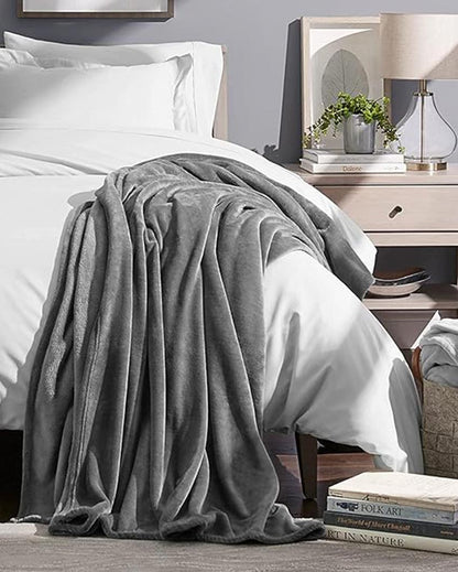 Elegance Sleek Cadet Grey Throw