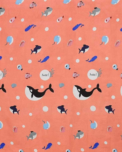 Pink Dolphin Printed Kids Comfy Quilts Cover