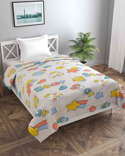 Star & Jar Printed Kids Comfy Quilts Cover