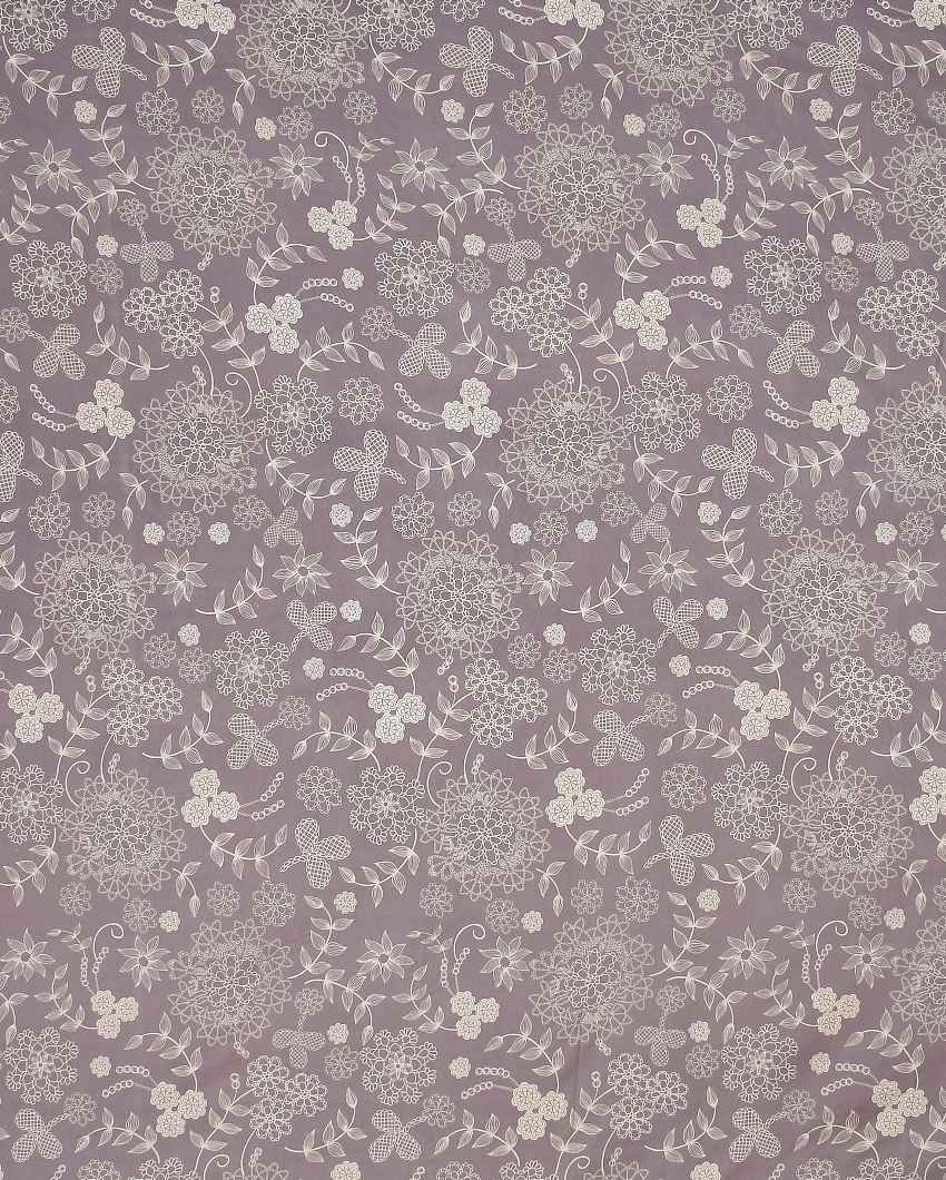 Mauve Flower Printed Kids Comfy Quilts Cover