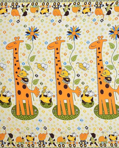 Giraffe Printed Kids Comfy Quilts Cover With Zipper