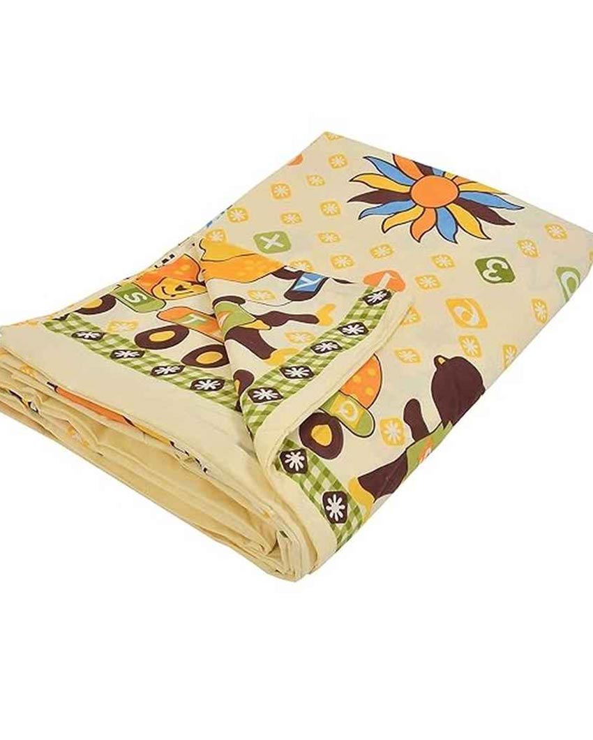 Giraffe Printed Kids Comfy Quilts Cover With Zipper