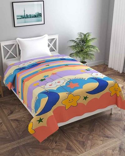 Good Night Printed Kids Comfy Quilts Cover