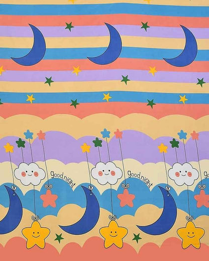 Good Night Printed Kids Comfy Quilts Cover