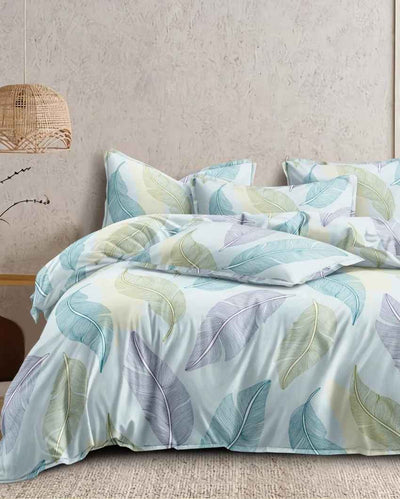 Hue Leaf Printed Kids Comfy Quilts Cover