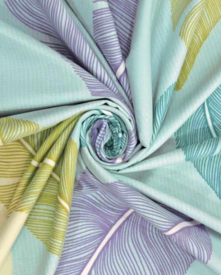 Hue Leaf Printed Kids Comfy Quilts Cover