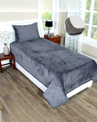 Comfortable Velvet Fitted Bedsheet Set