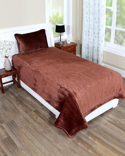 Elegant Velvet Flat Bedsheet Set