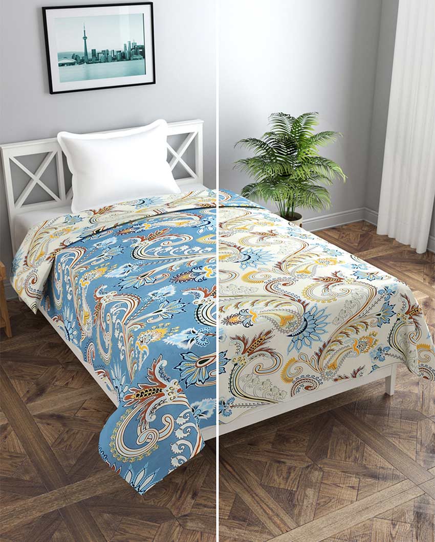 Premium Glace Cotton Bedding Duvet Cover with Zipper