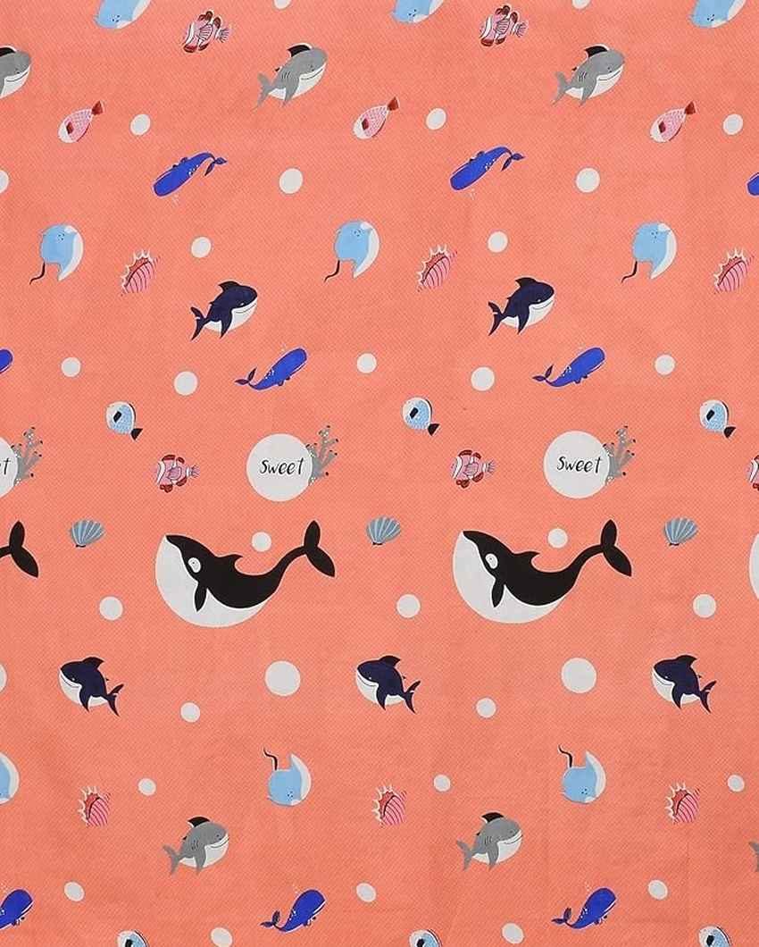 Pink Dolphin Printed Kids Comfy Quilts Cover