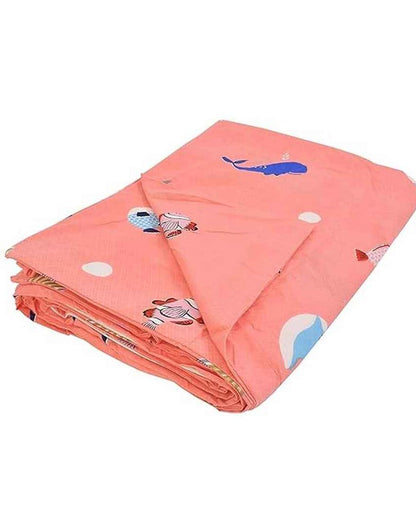 Pink Dolphin Printed Kids Comfy Quilts Cover