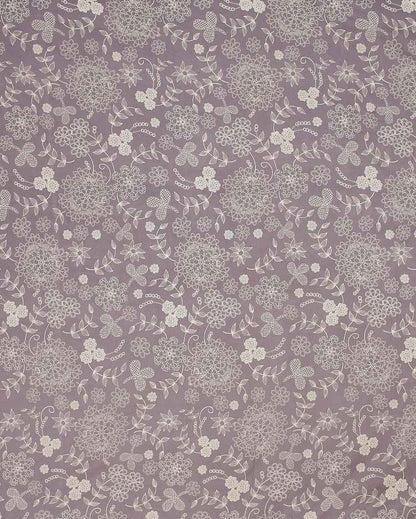 Mauve Flower Printed Kids Comfy Quilts Cover