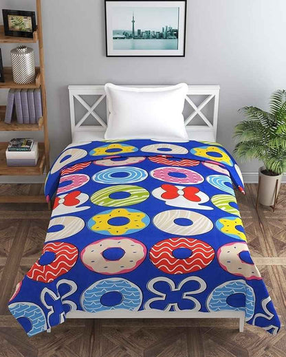 Donut Mor Printed Kids Comfy Quilts Cover With Zipper