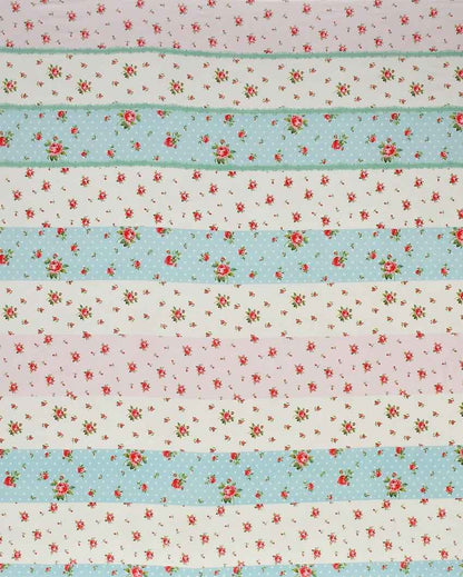 Red & Pink Strawberry Flowers Printed Kids Comfy Quilts Cover With Zipper