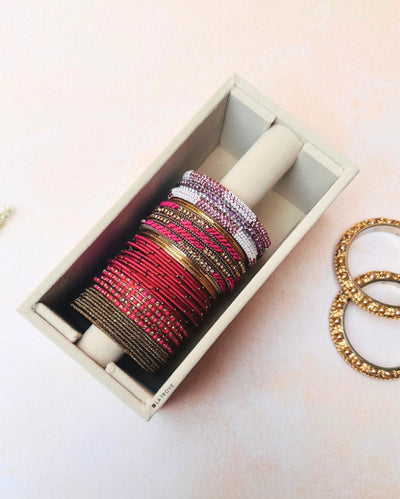 Velvet Single Rod Bangles Organizer Mini Tray | 8 x 4 x 3 inches