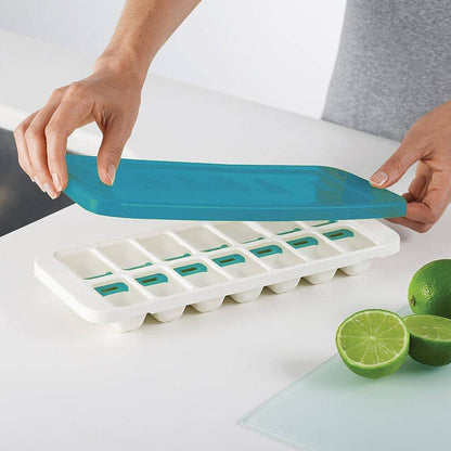 Quicksnap Plus Ice Cube Tray with Flexible Lid | Multiple Colors Blue