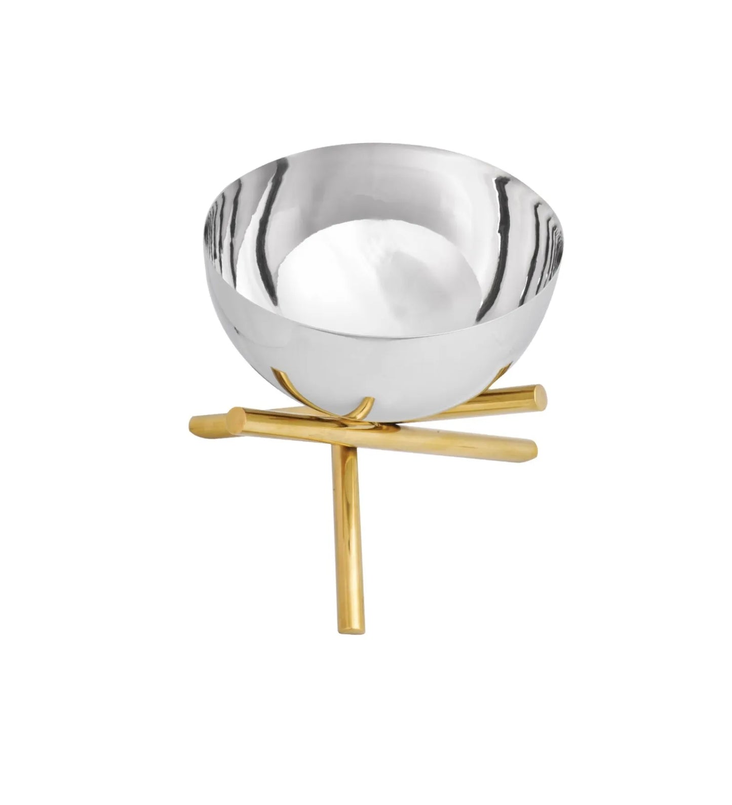 Cross Leg Stainless Steel Bowl | 5 x 5 inches