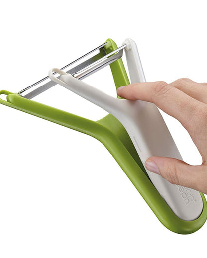 Beautiful Design Green & White Nest Peel Peeler | Pack of 2