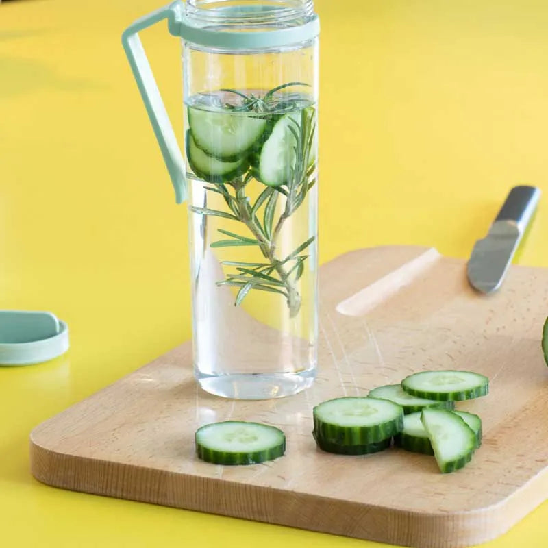 Make & Take Water Bottle with Strainer | 500 ml Green